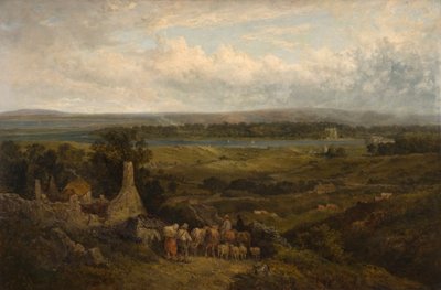 Menlough Castle, Galway, Ireland by David Cox